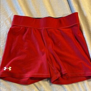 Under Armour Women's Red Athletic Shorts